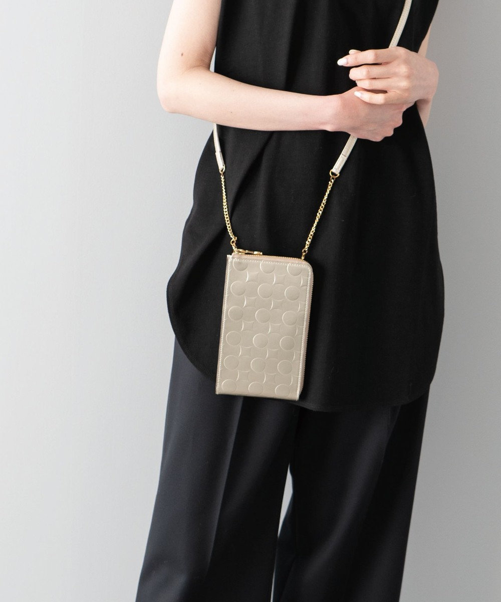 MIYABIYA La quoh with kirakaracho 南蛮七宝エンボスレザー モバイルケース 