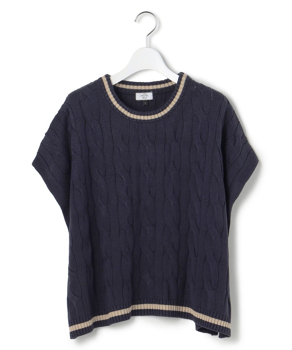 J.PRESS YORK STREET 【WOMEN】チルデンクルーネック ニットベスト 