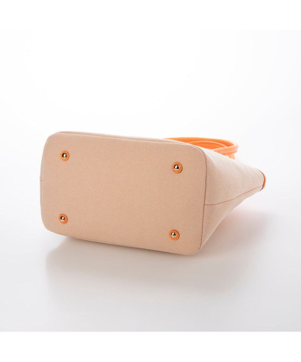 UNBILLION ペルケ perche / キャンバス・蛍光シープレザートートバッグ 