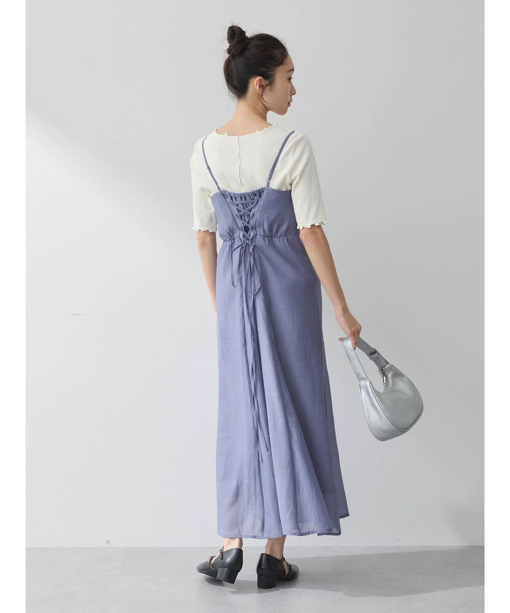 earth music&ecology バックレースアップワンピース 