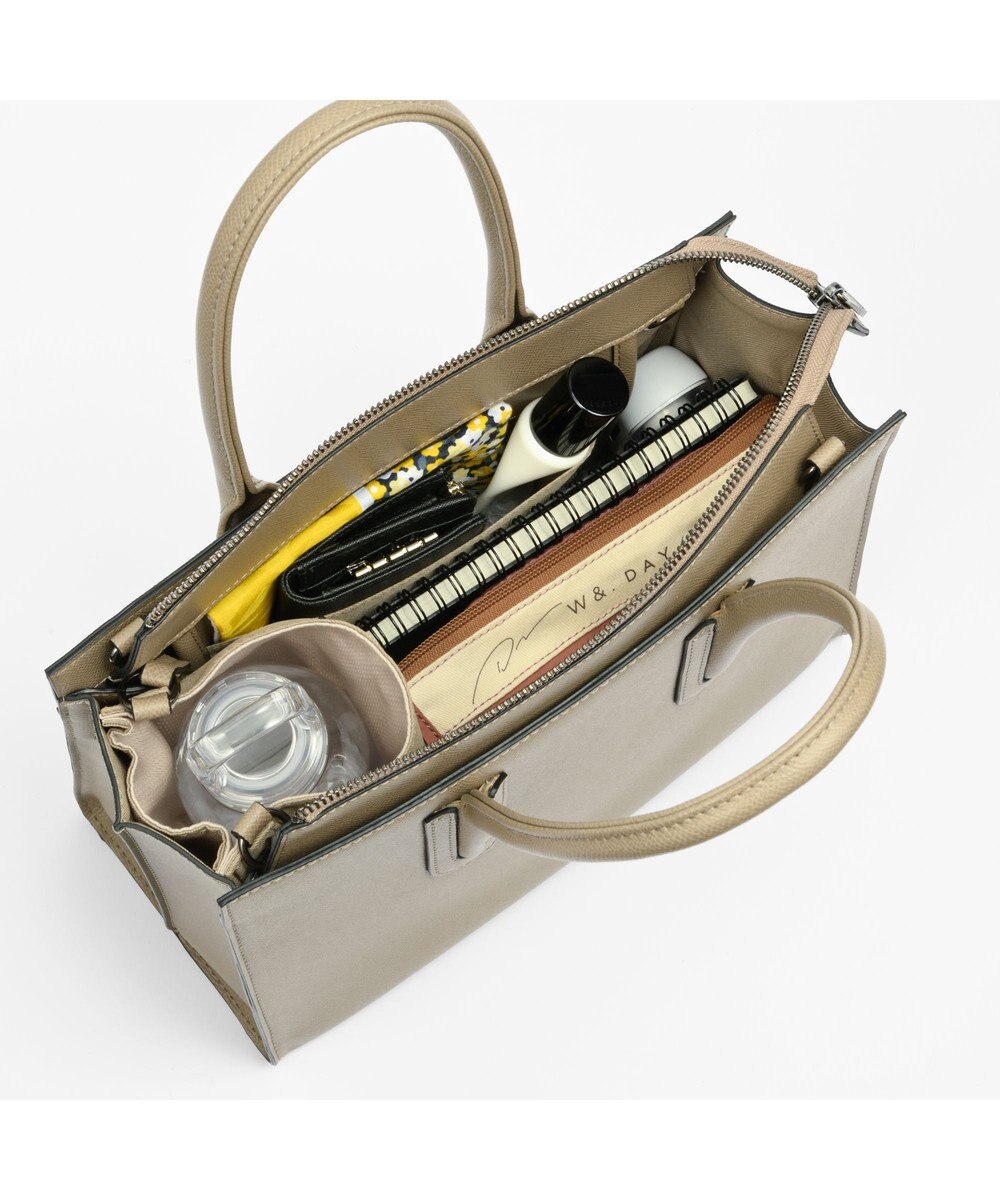 ACE BAGS & LUGGAGE W&.Day/Night スムーク ハンドバッグ B5サイズ 19191 ダブルアンドデイナイト 