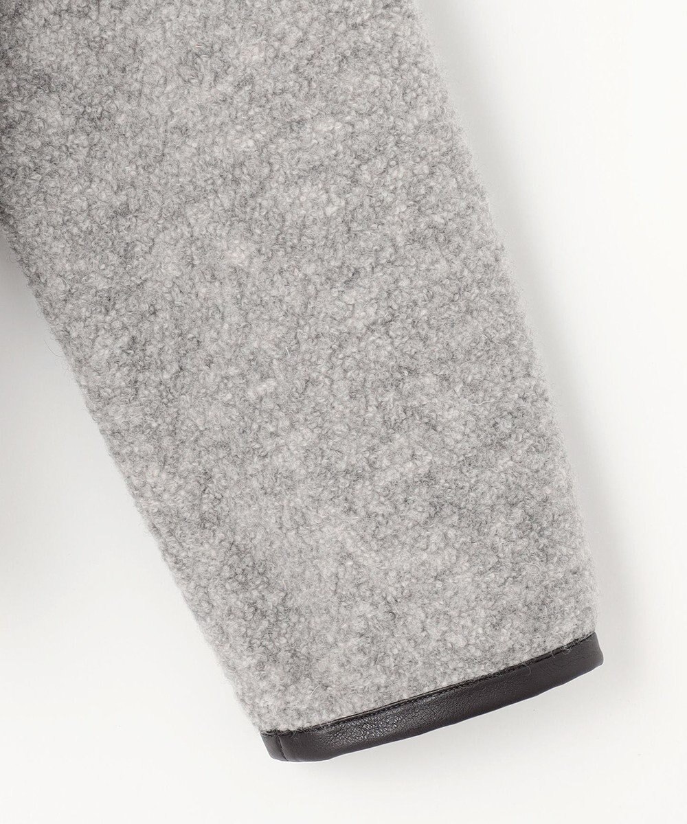 J.PRESS LADIES 【WEB限定】パイルジャージー ノーカラー ブルゾン 