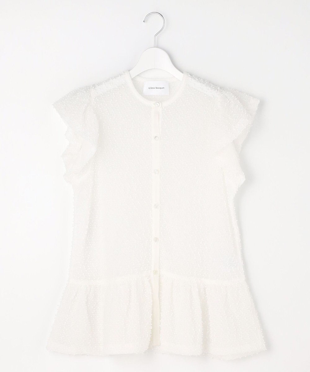 自由区 【カトリエムブーケ】Expression delicate ボウタイチュールトップス 