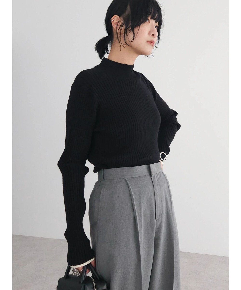 Green Parks ・ＥＬＥＮＣＡＲＥ　ＤＵＥ　ハイショクリブハイネックニット 