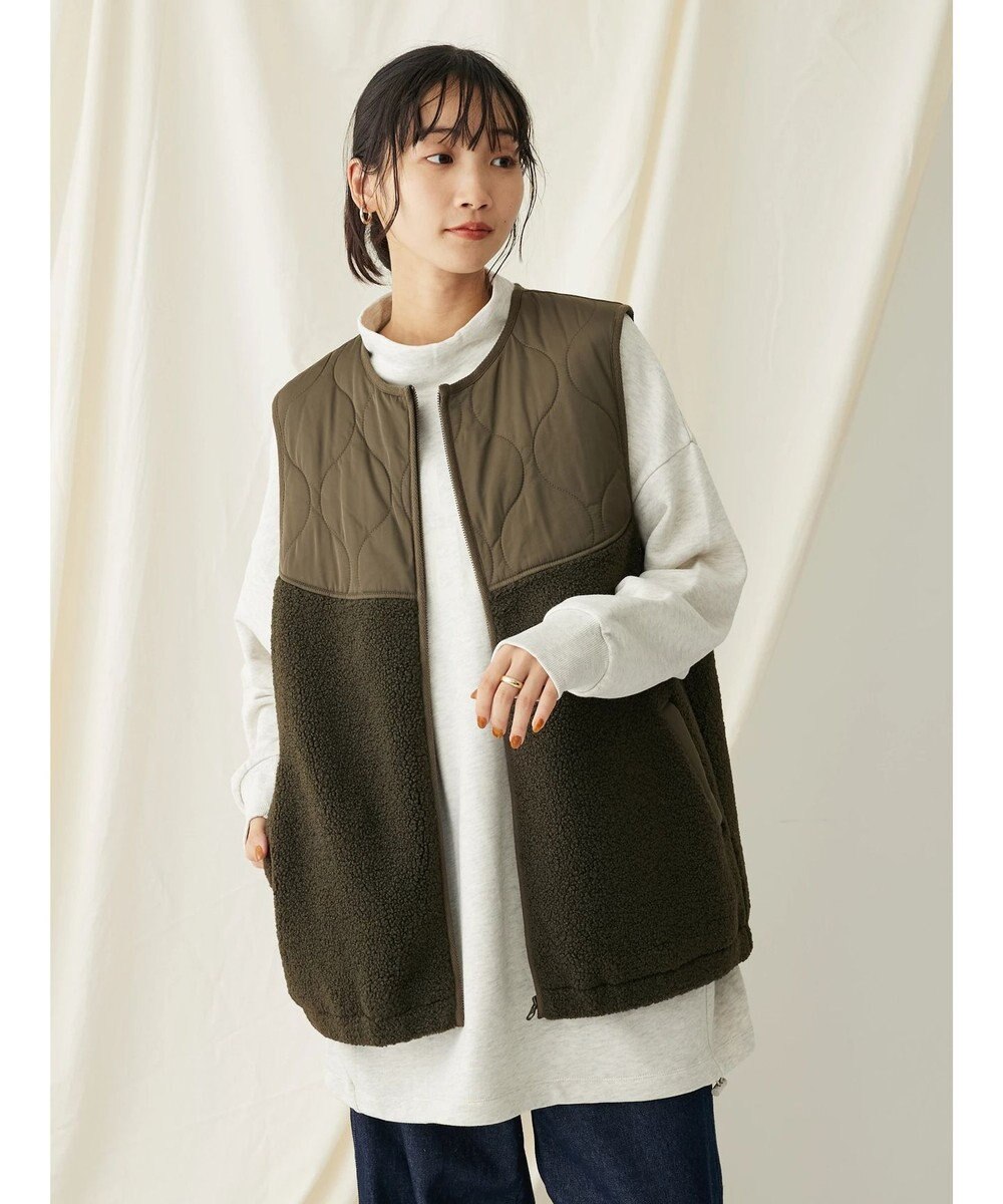 CRAFT STANDARD BOUTIQUE キルティングボア切替ベスト 