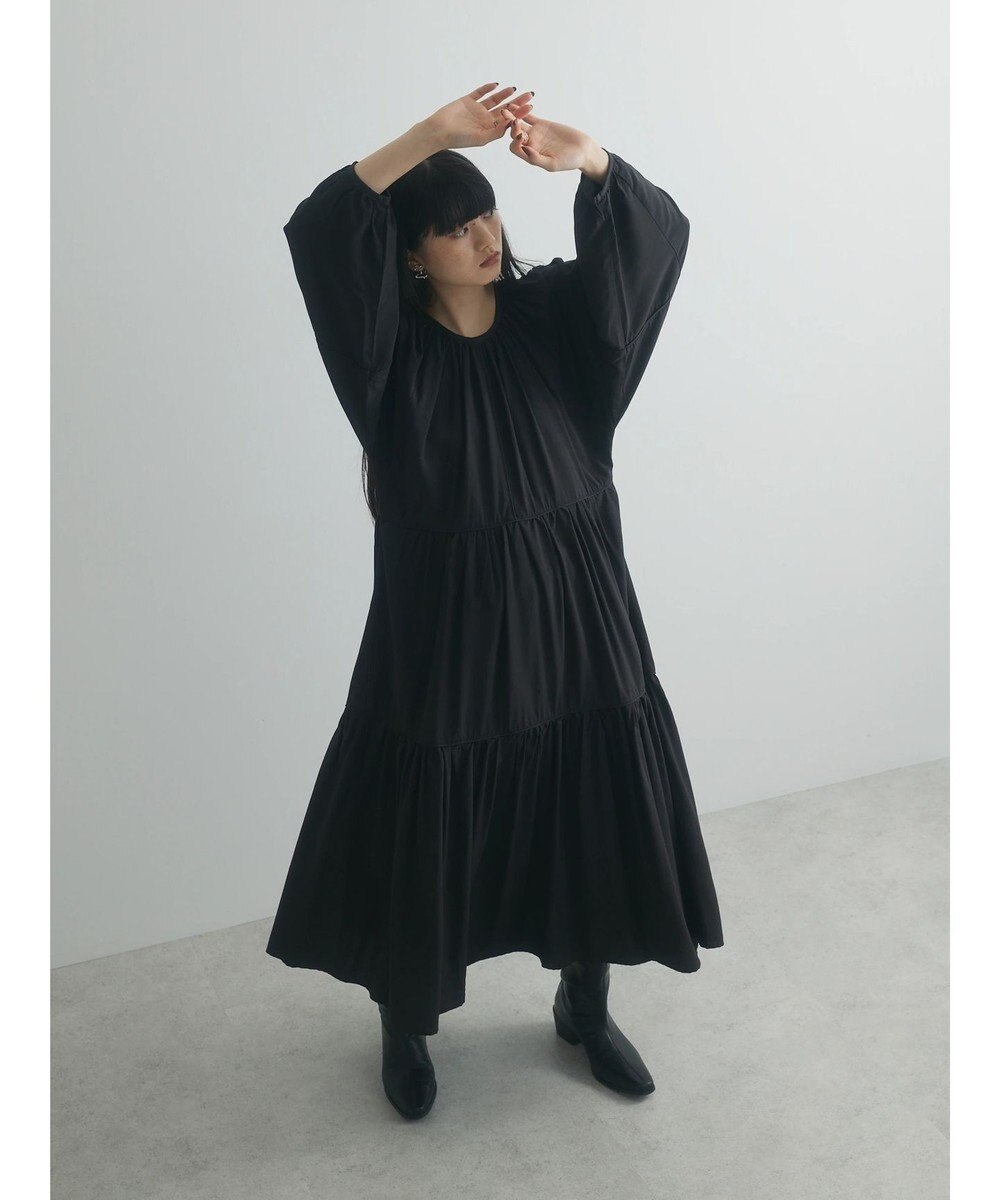 Green Parks armonia. ティアード配色パイピングワンピース 