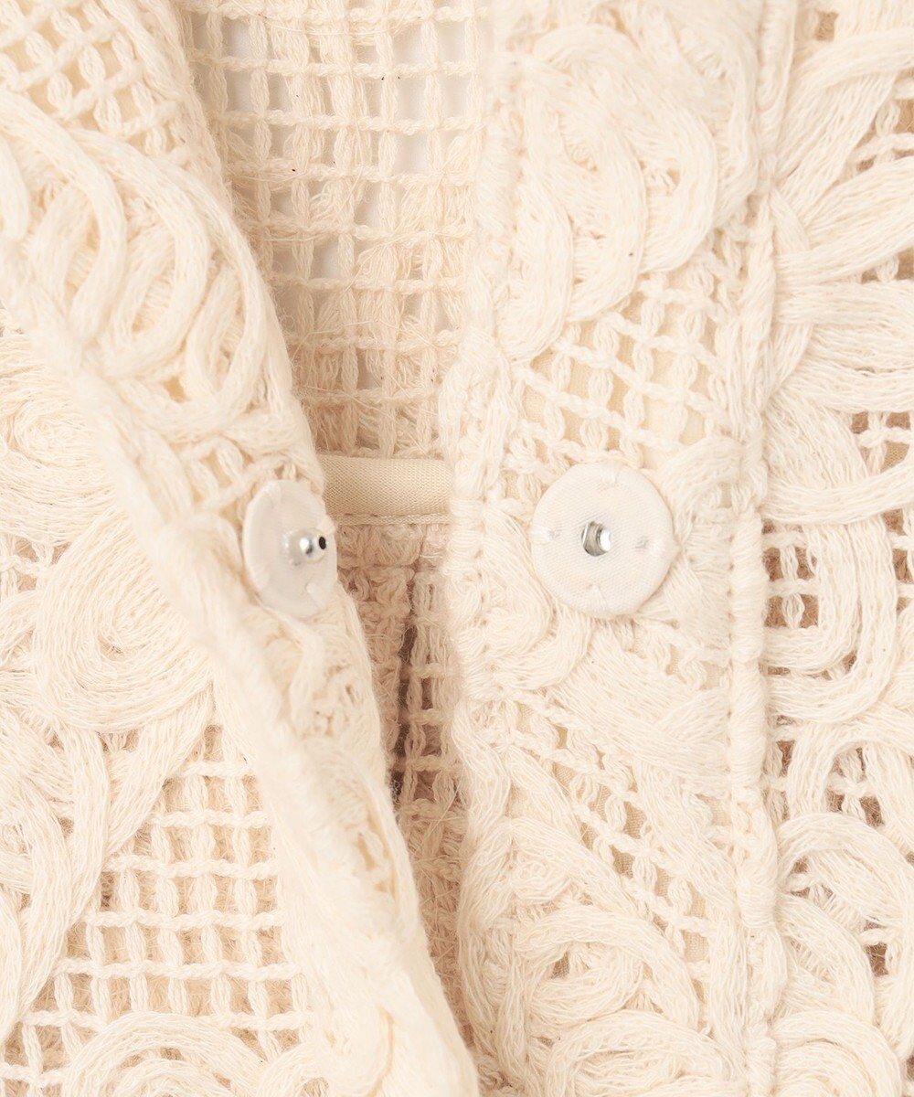 GRACE CONTINENTAL バックタックレースシャツ 