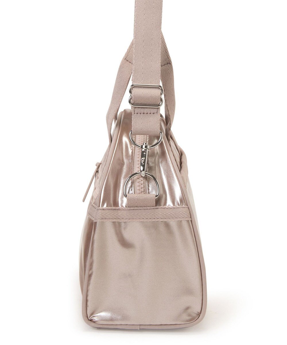 LeSportsac ROUND SM SATCHEL/ローズゴールドシャイン 