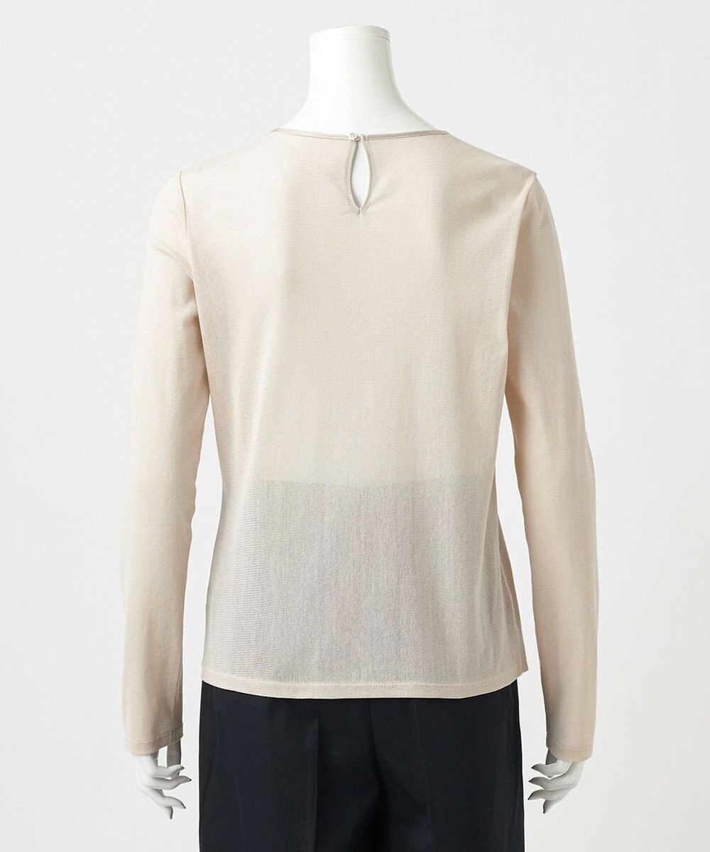 23区 L 【GOLD LABEL】ファインストレッチチュール シアーカットソー 