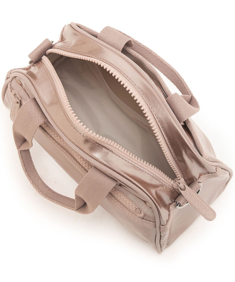 LeSportsac ROUND SM SATCHEL/ローズゴールドシャイン 