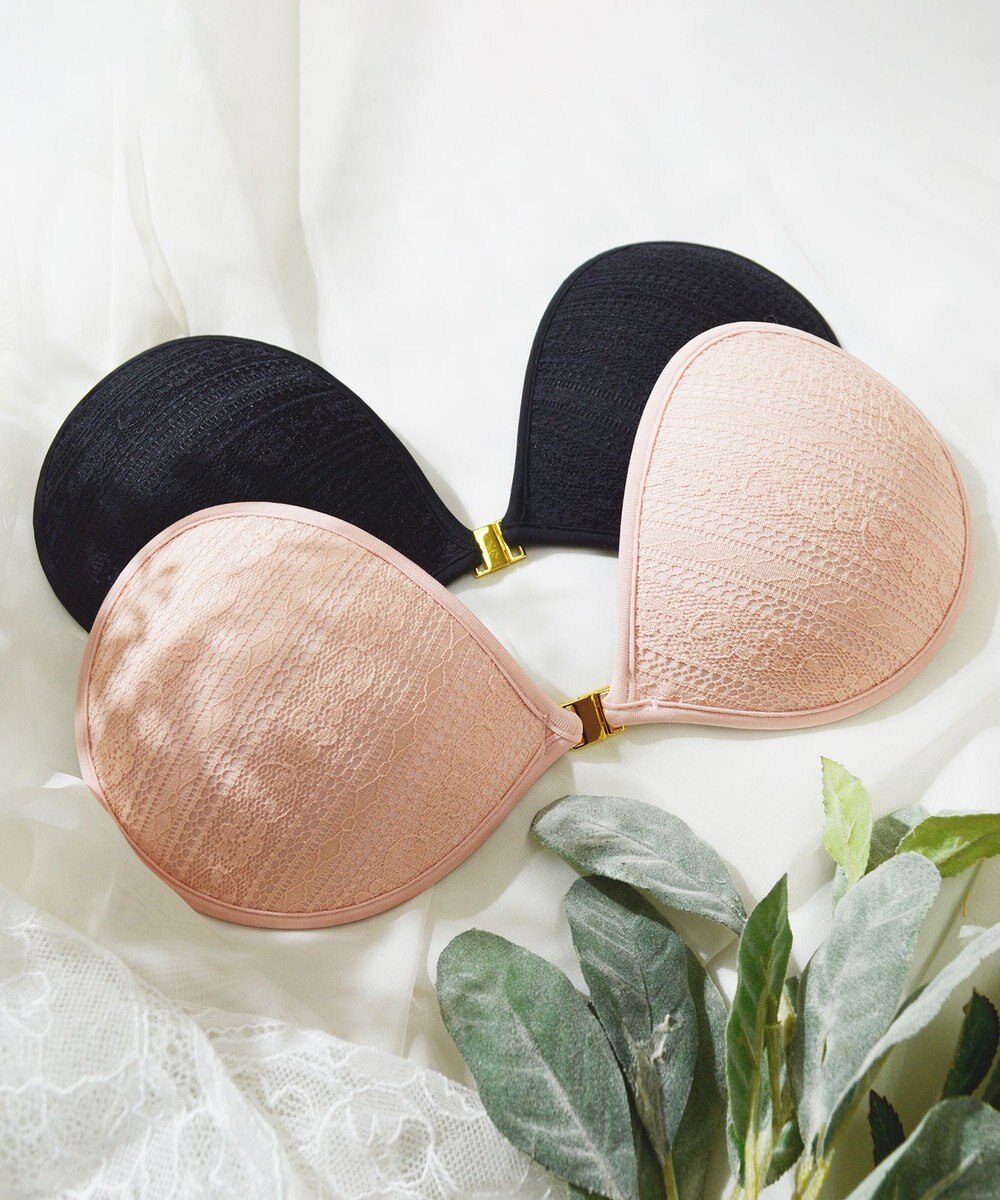 BRADELIS New York 【NuBra / ボリュームアップ】パテッドヌーブラ ノワール グレース  蒸れにくい バックレス コレクション デザインヌーブラ 正規品 