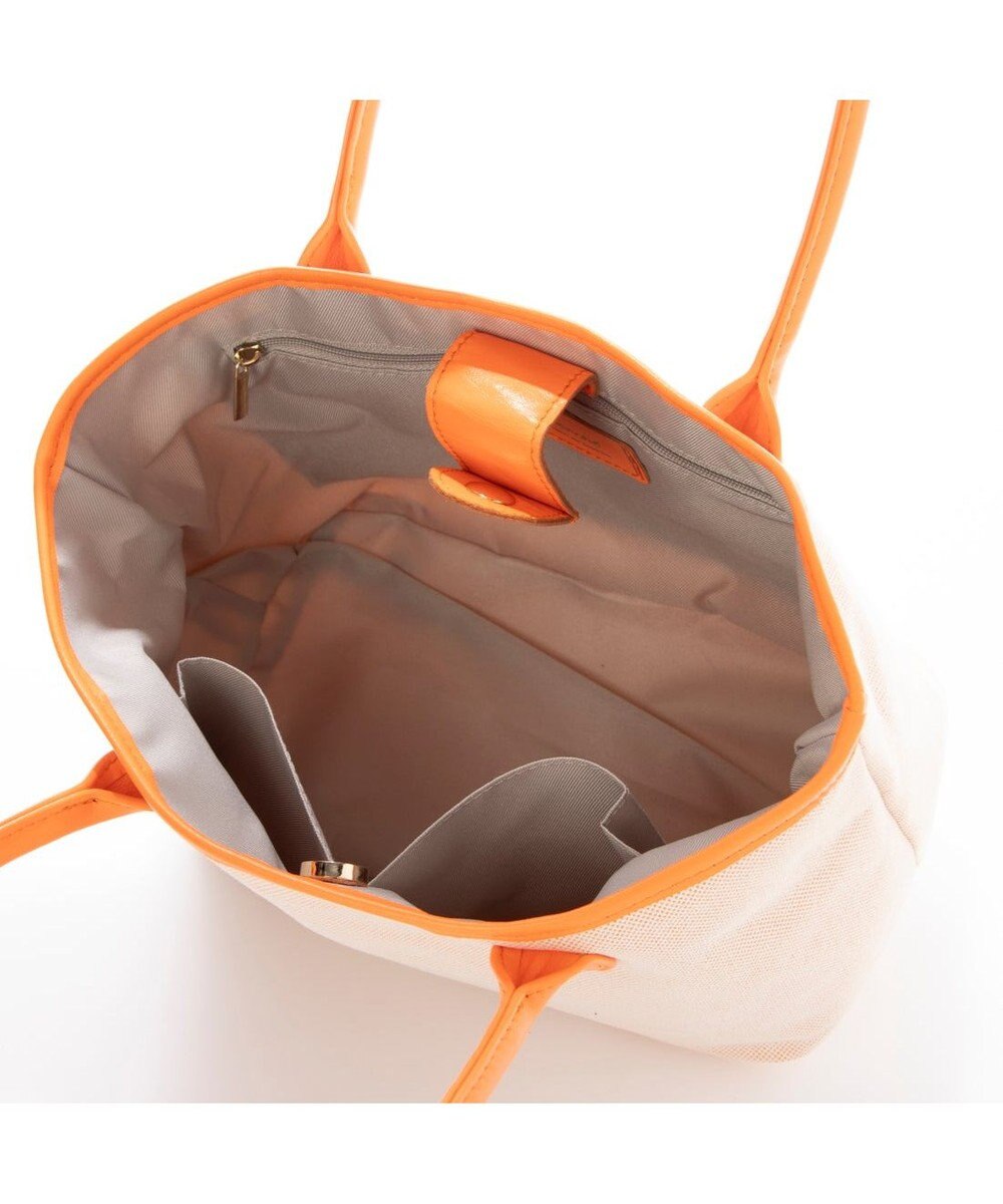 UNBILLION ペルケ perche / キャンバス・蛍光シープレザートートバッグ 