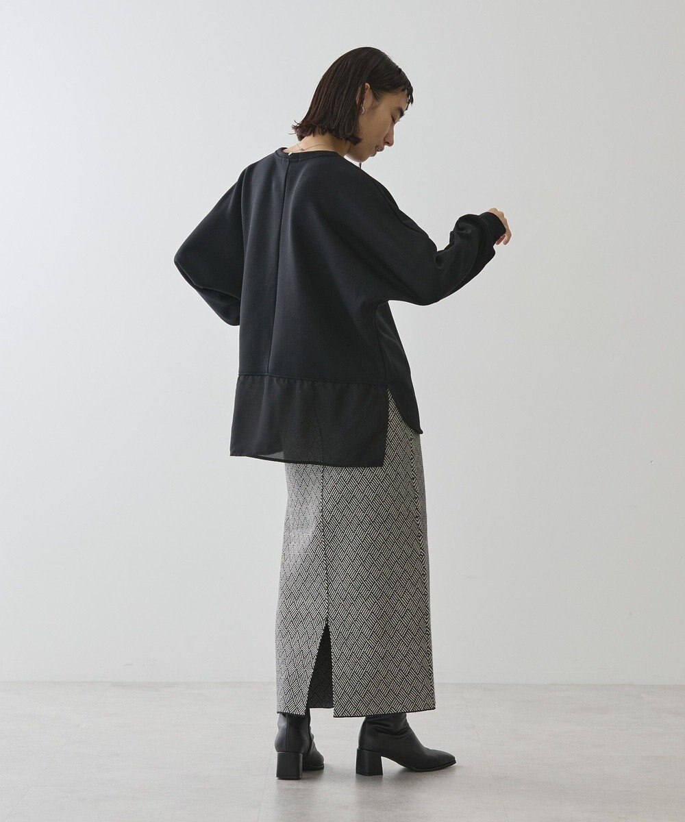 AMERICAN HOLIC ドルマン異素材ポンチプルオーバー 