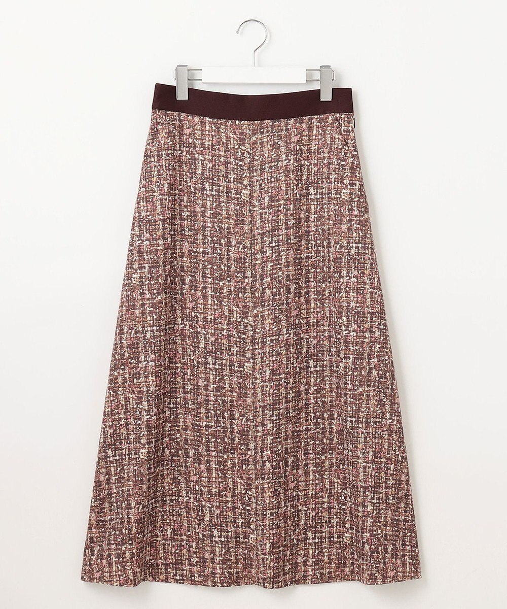 自由区 S プリントジャガードストレッチ スカート 