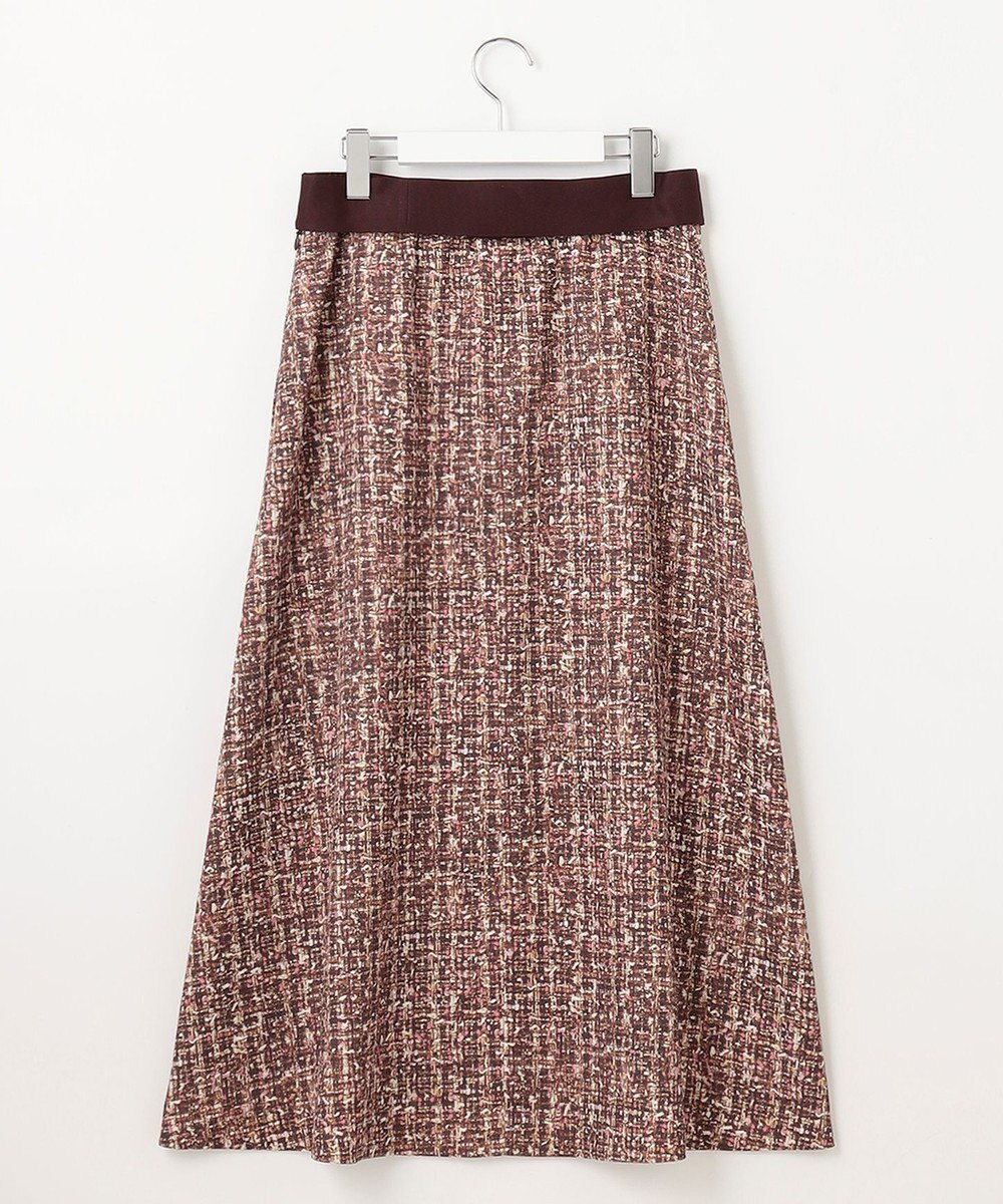 自由区 S プリントジャガードストレッチ スカート 