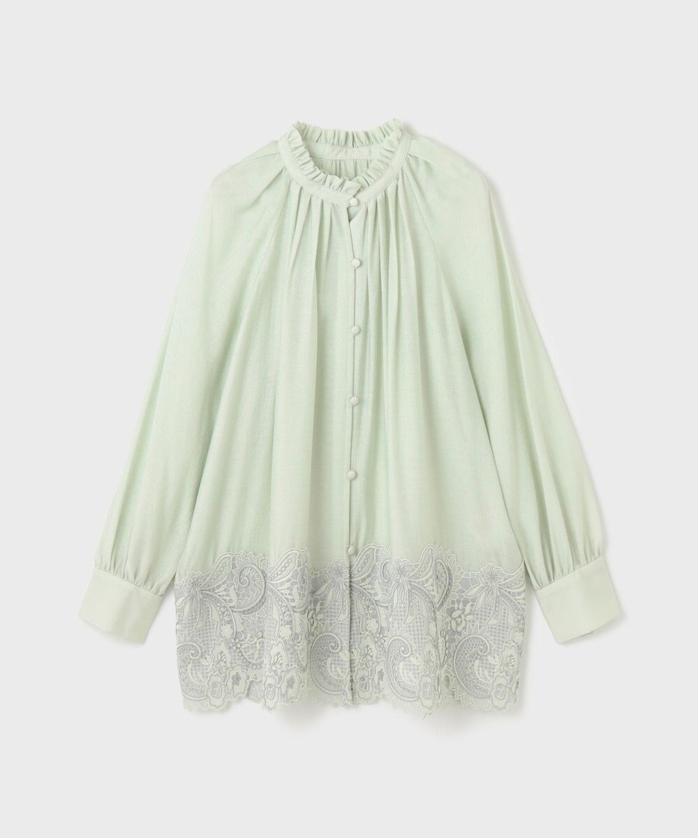 GRACE CONTINENTAL ヘムレースギャザートップ 