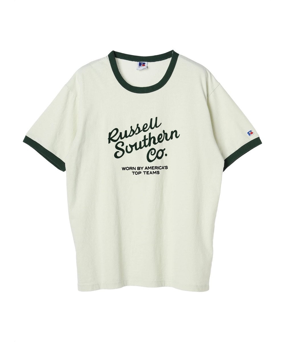 □ＲＵＳＳＥＬＬ ＡＴＨＬＥＴＩＣリンガーグラフィックＴ / Green