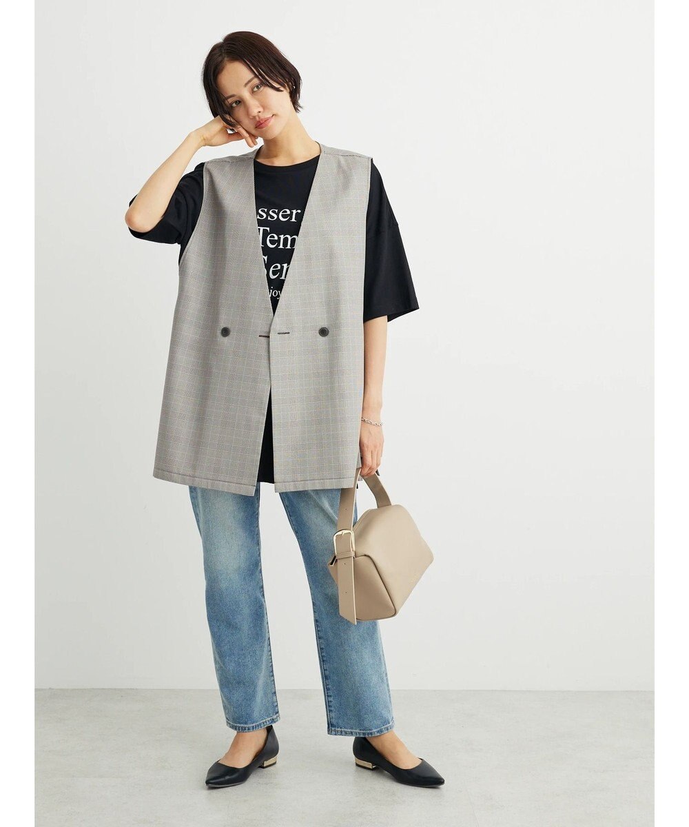 Green Parks 多段ロゴ半袖チュニック 