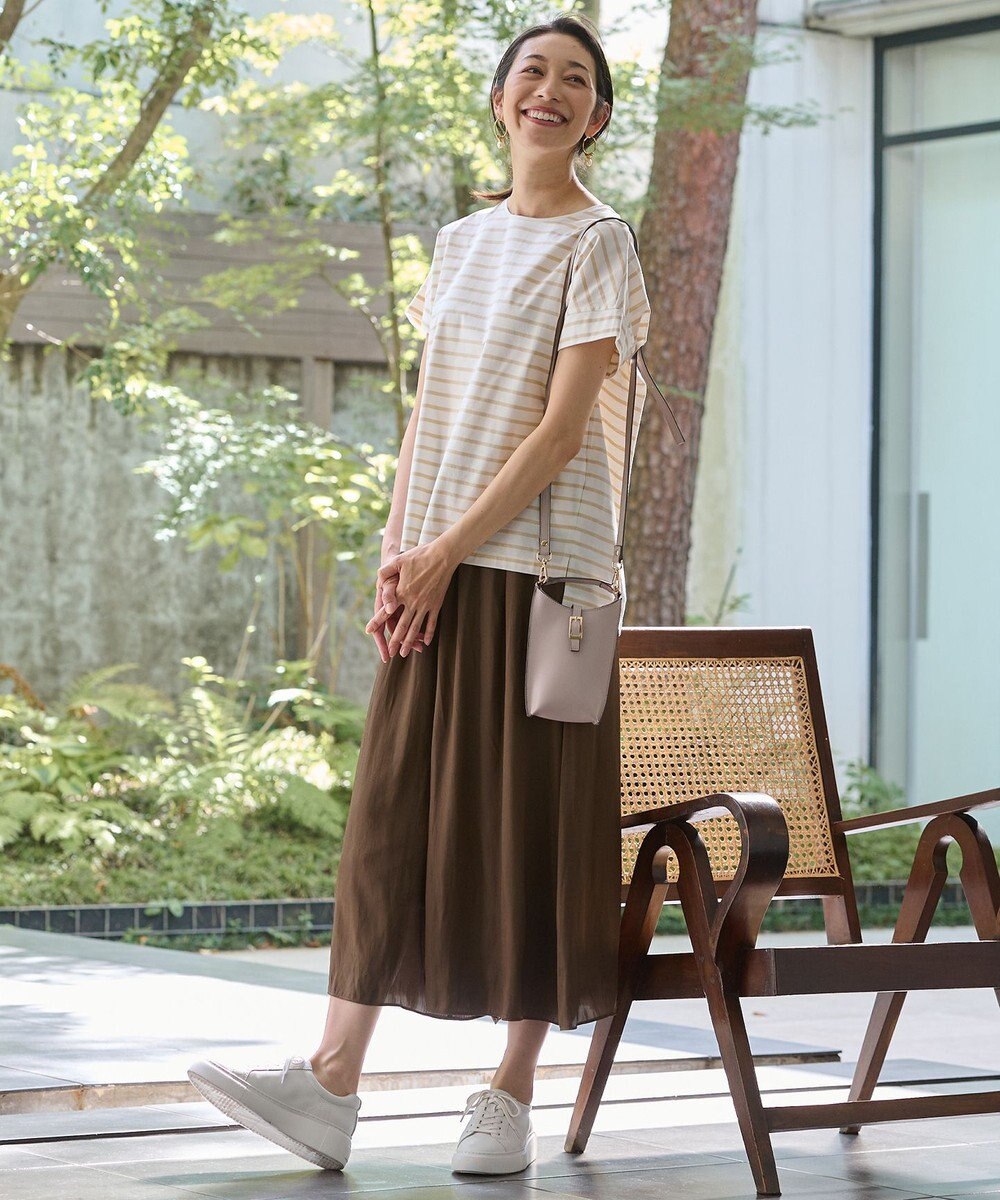 自由区 L 【UV加工・洗える】ハイカウントボーダー カットソー 