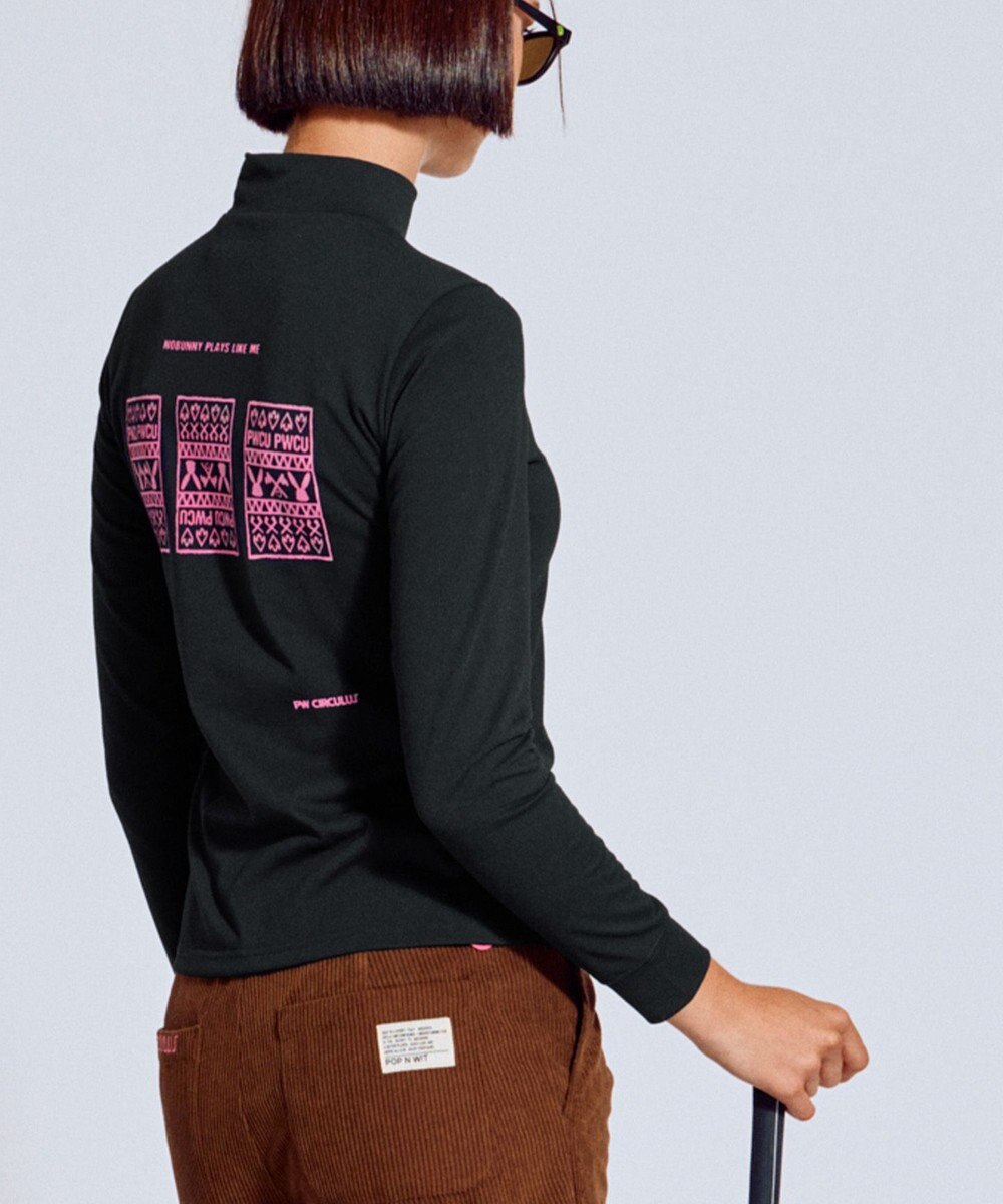 PW CIRCULUS 【吸水速乾 / UV遮蔽率99.5% UVカット / ストレッチ】【WOMEN】DELFT ロングスリーブモックT ゴルフウェア レディース 