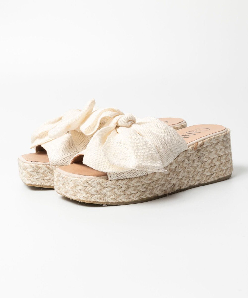 gaimo 【GAIMO/ガイモ】リネンリボン付きジュート厚底サンダル/CELIA-RS 