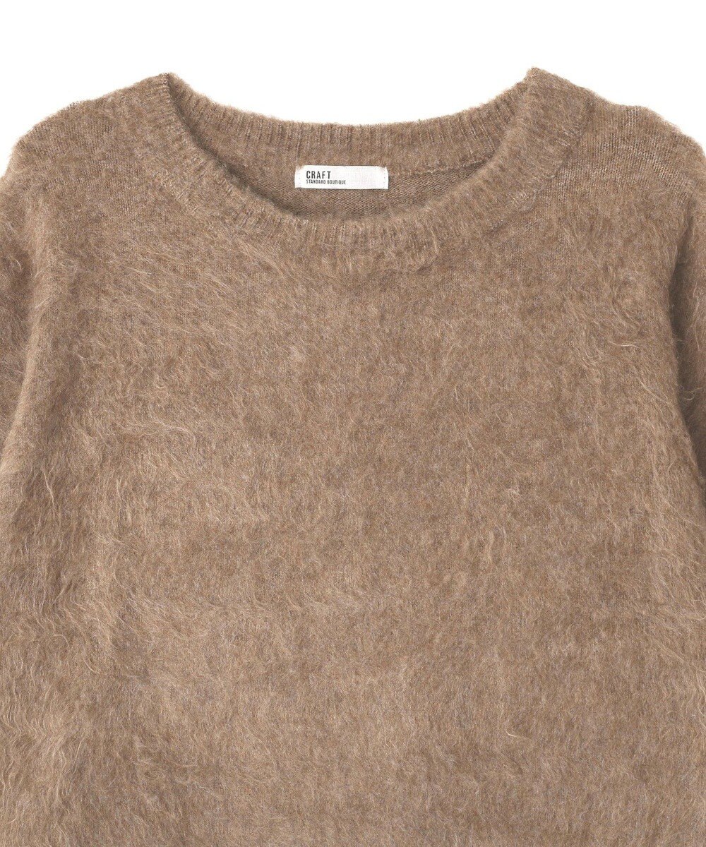 CRAFT STANDARD BOUTIQUE フードストール付きニットプルオーバー 