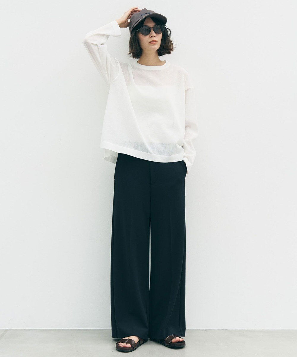 UNFILO シアーフォルムニット クルーネック 