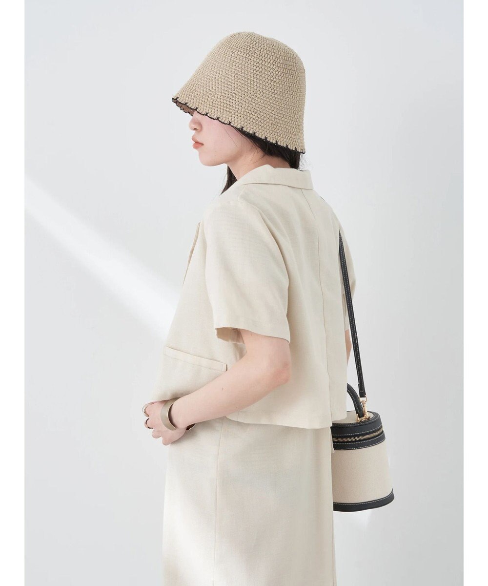 earth music&ecology リサイクルポリエステルブレンドショートシャツ 