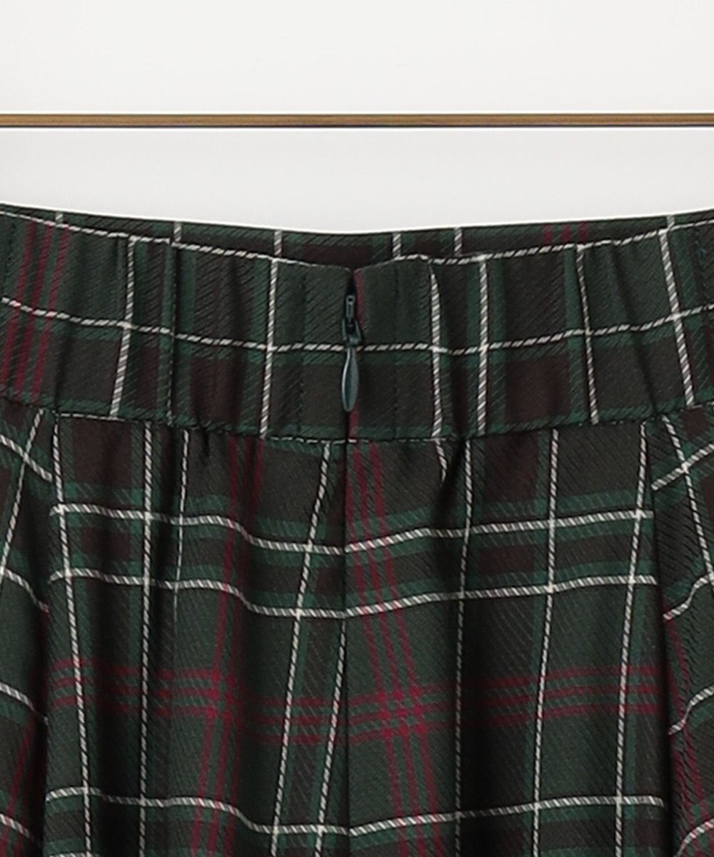 組曲 L シアーツイルチェック フレアスカート 