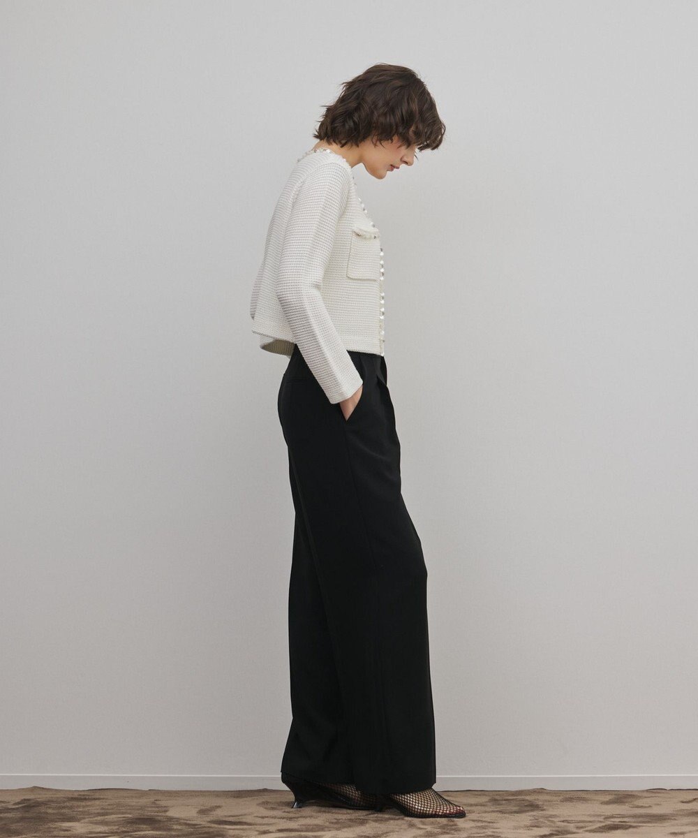 GRACE CONTINENTAL ブレードツイードニットジャケット 