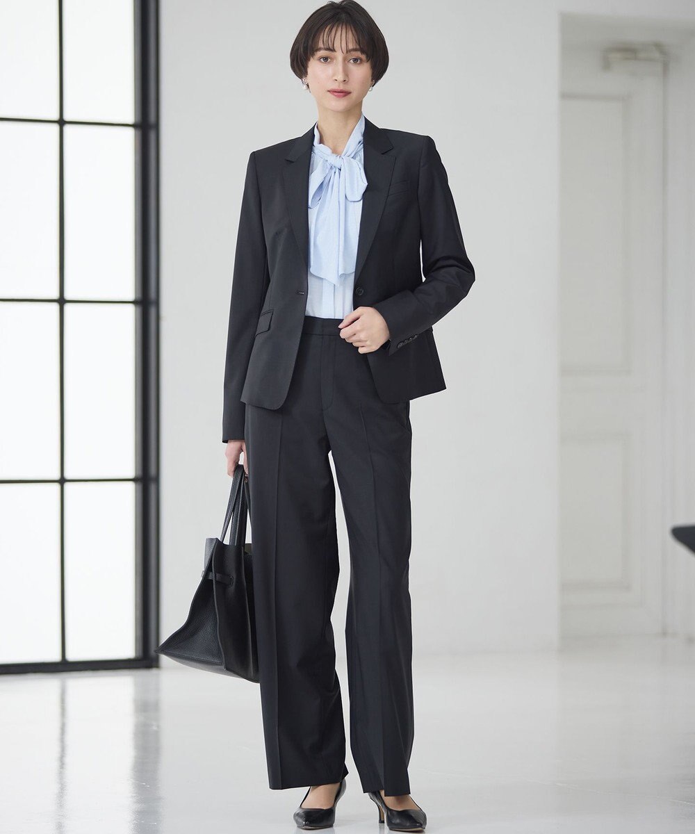 23区 S 【洗える】ドットドビーデシン ブラウス 