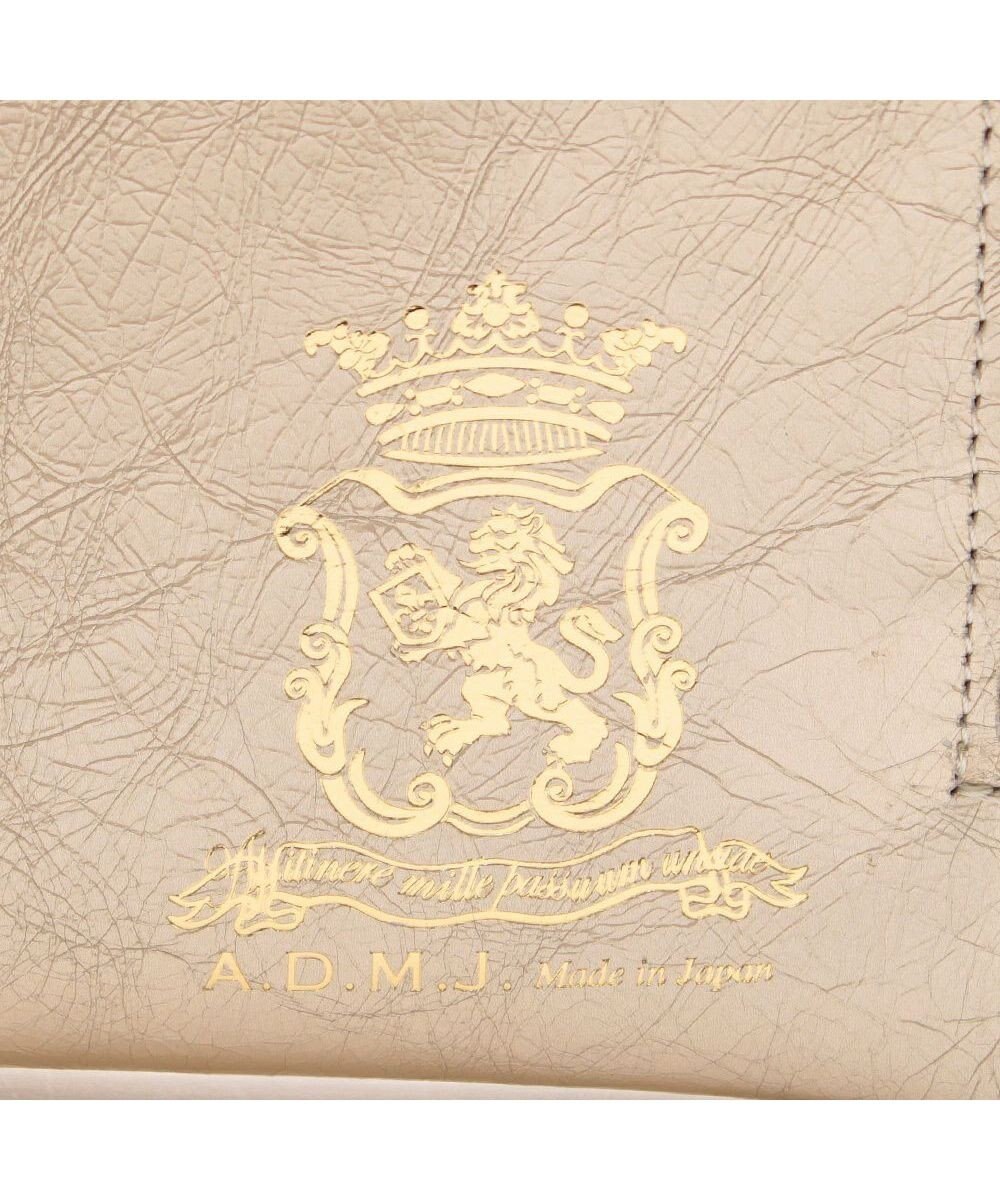 A.D.M.J. 【牛革】クラックメタル/イタリアンレザーオーガナイザーパース 