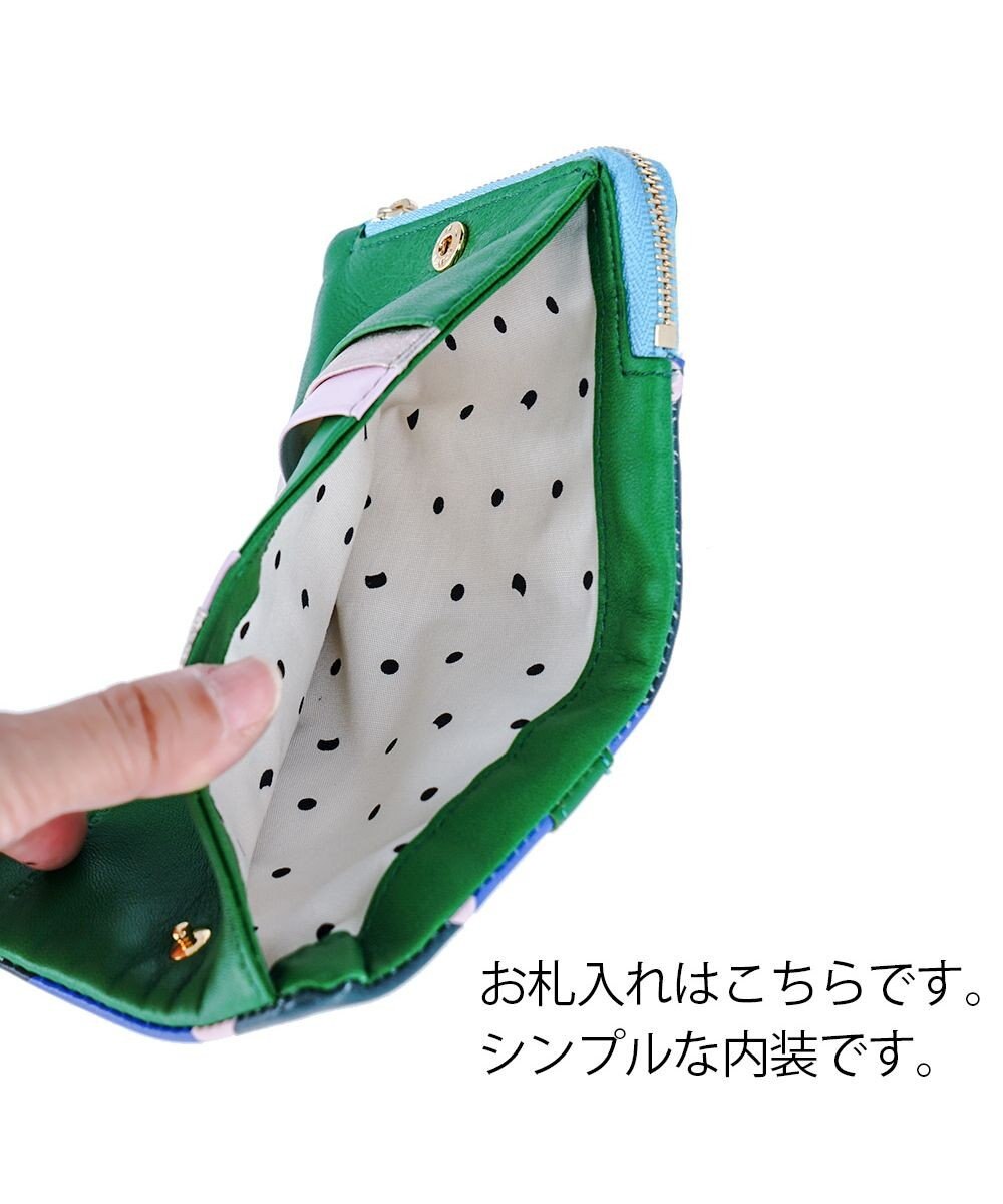 tsumori chisato CARRY くもネコチェック 財布 折り財布 ミニ財布 