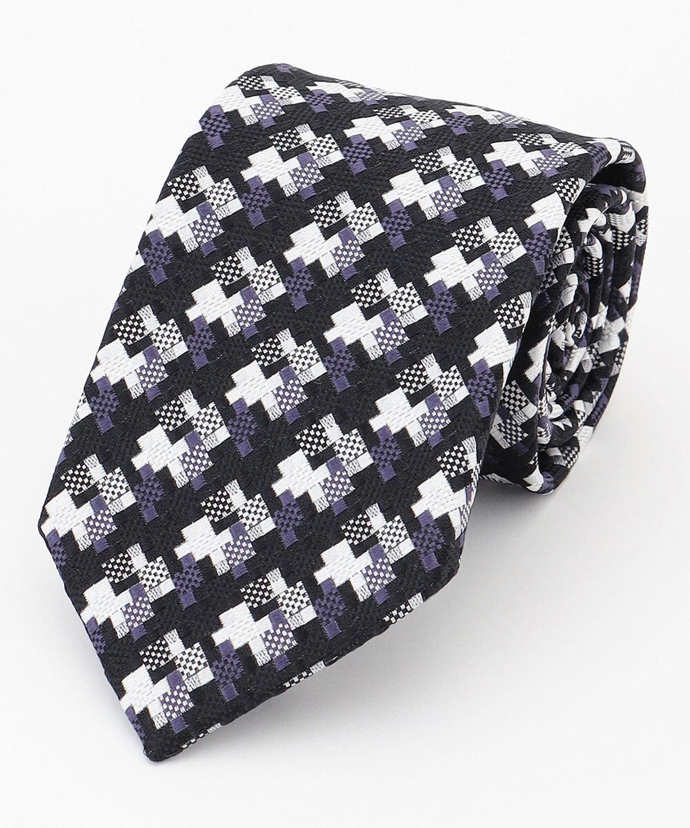 JOSEPH HOMME テクノハウンドトゥース　ネクタイ 
