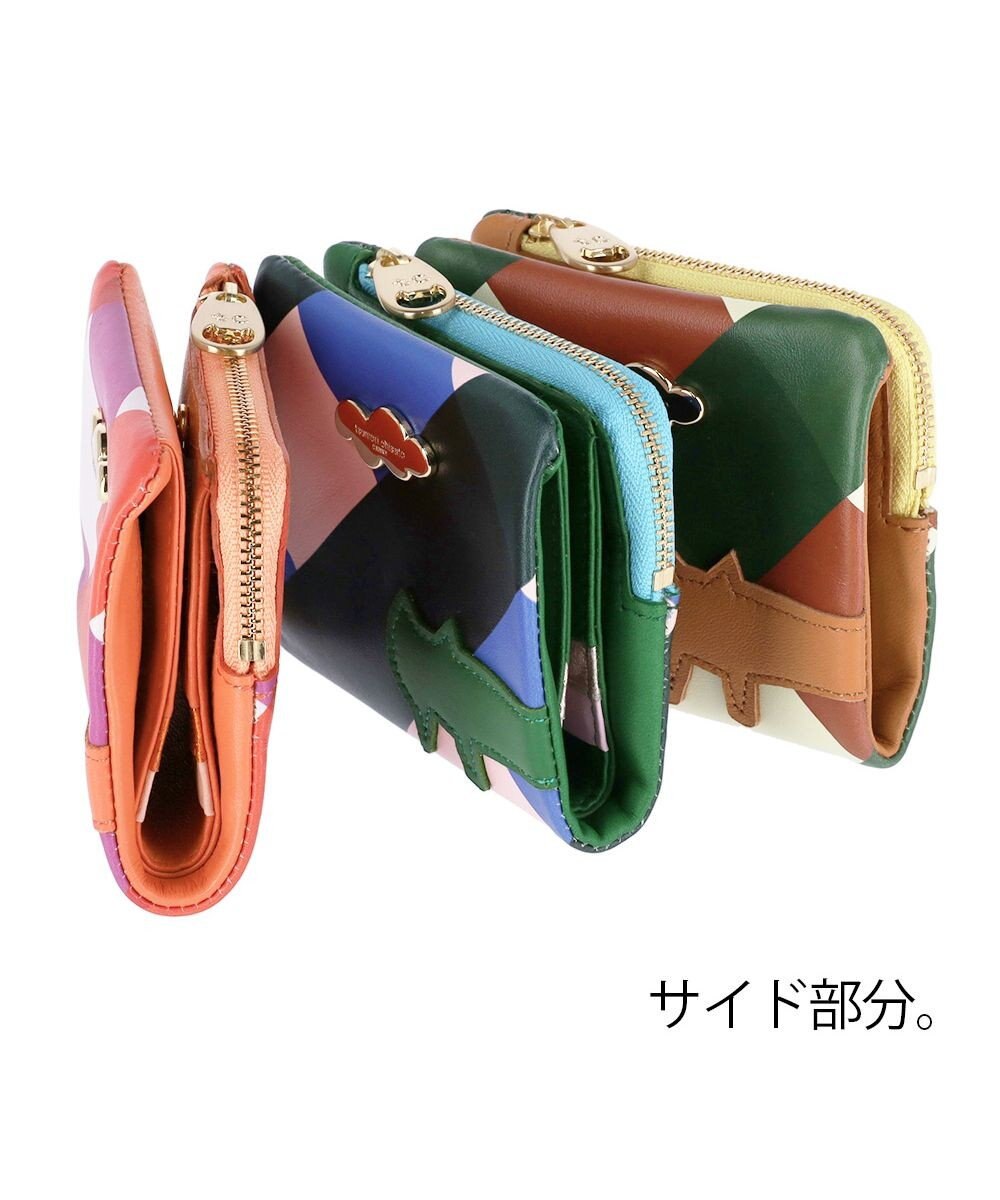 tsumori chisato CARRY くもネコチェック 財布 折り財布 ミニ財布 