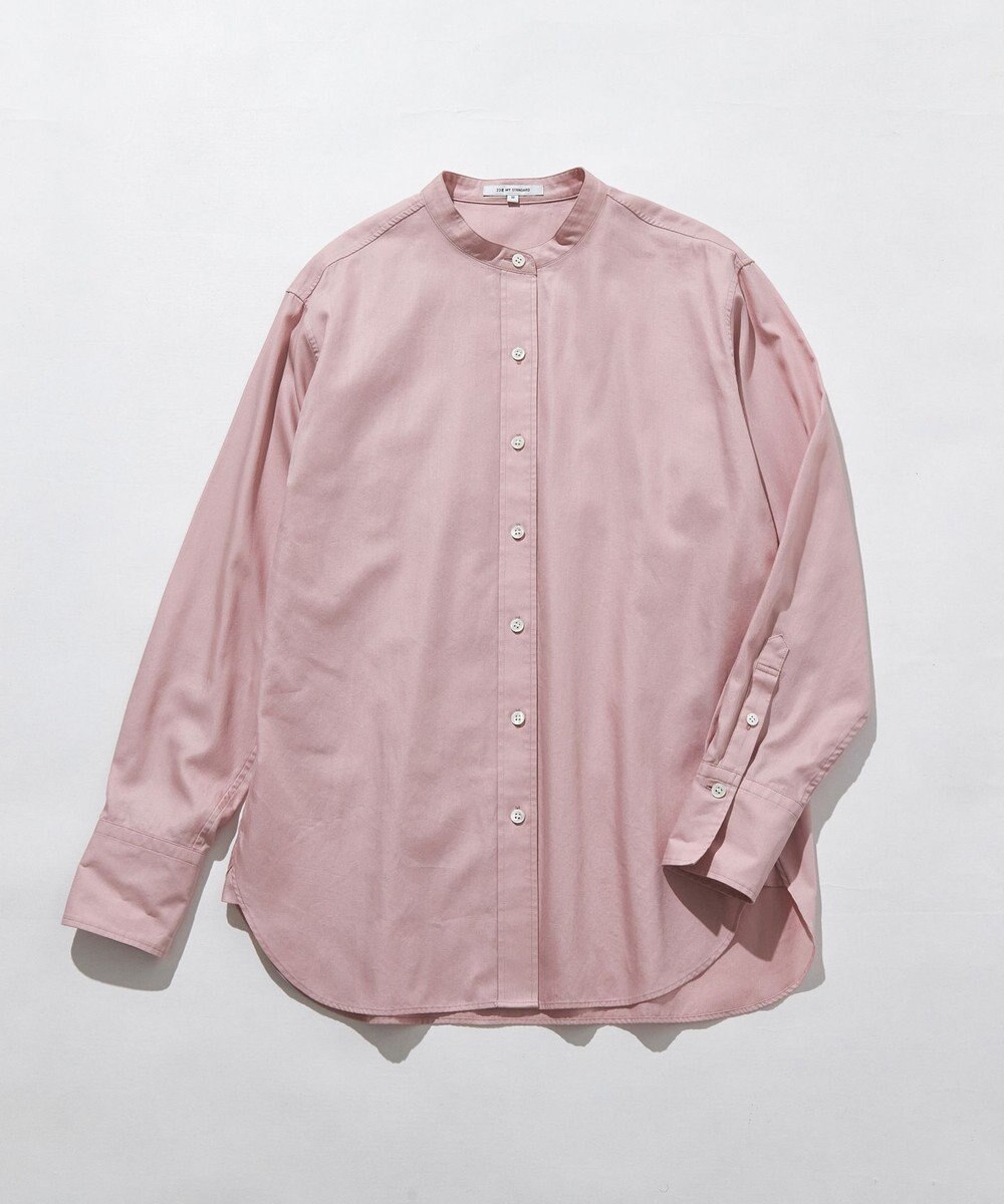 23区 【洗える】CANCLINI バンドカラー シャツ 