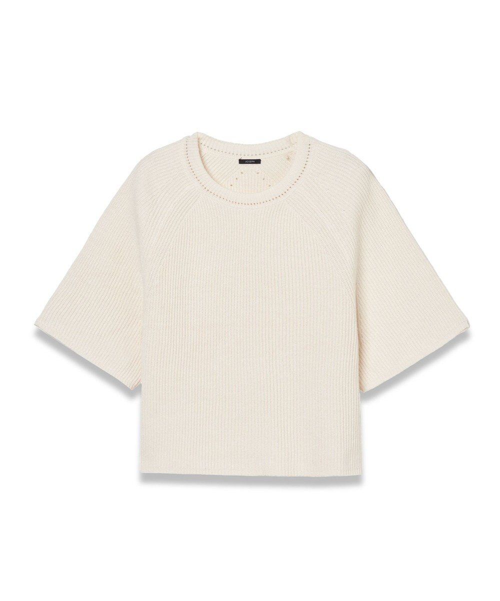 JOSEPH 【洗える】リネンブレンド　ショートスリーブニット 