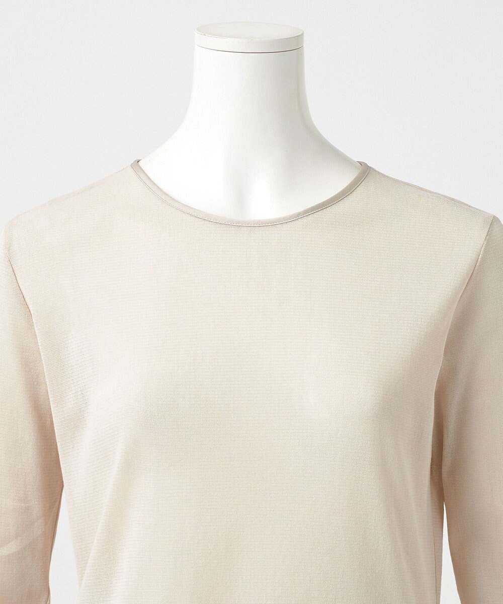 23区 L 【GOLD LABEL】ファインストレッチチュール シアーカットソー 