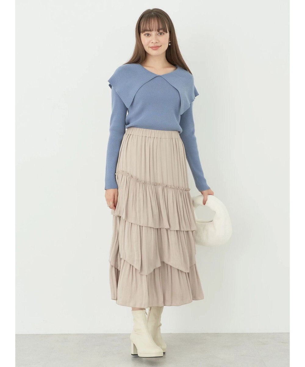 earth music&ecology ＢＩＧカラーニットプルオーバー 