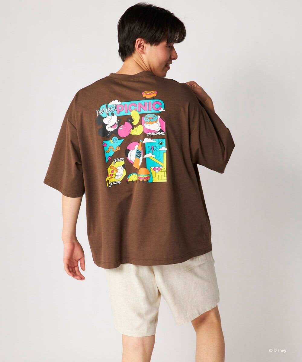 OP／FILA 【Ocean Pacific】ミッキー/水陸両用ビッグTシャツ/ユニセックス 