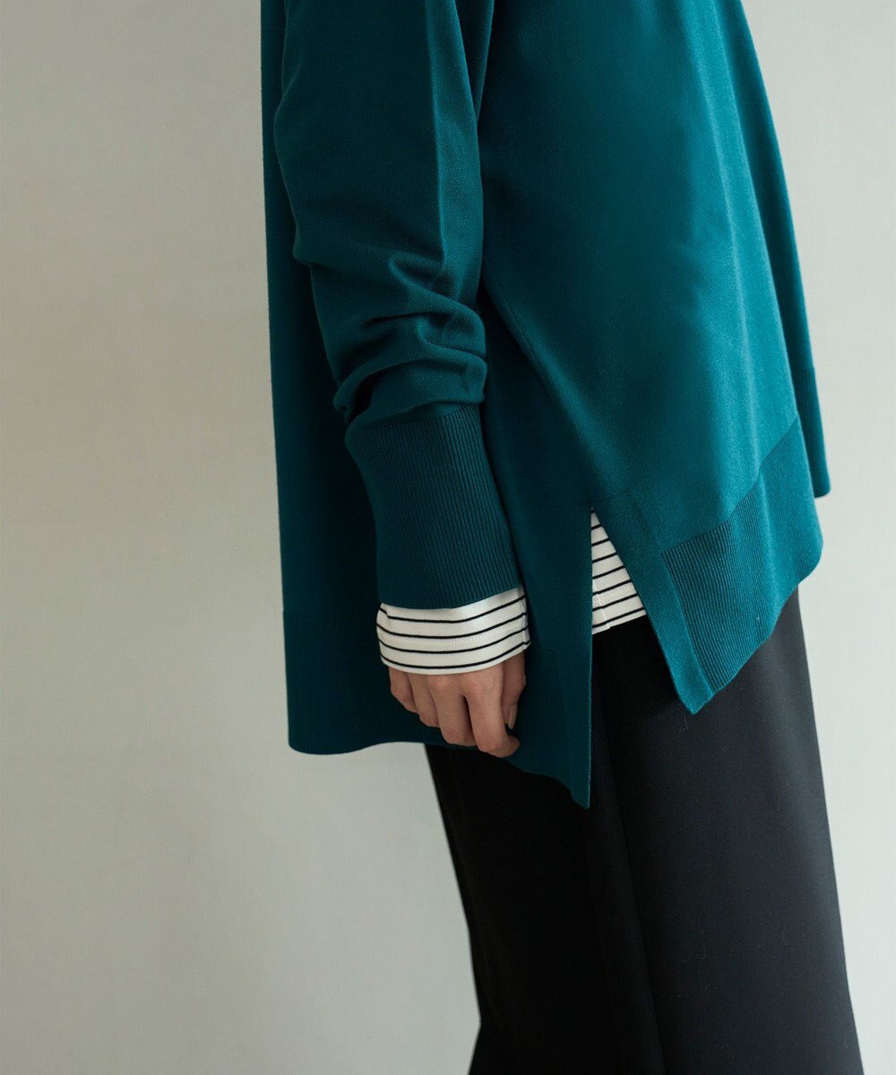 UNFILO L マイビューティニット ワイドクルーネック 