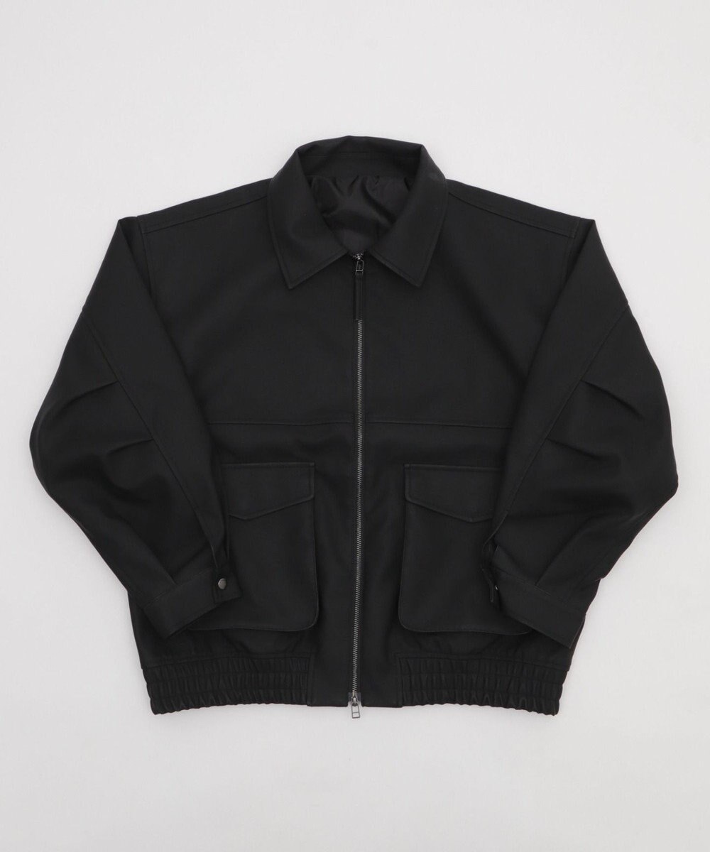 WEGO 【25年秋冬新作/ユニセックス着用ITEM/SMLサイズ展開】PUダブルZIPフライトブルゾン 