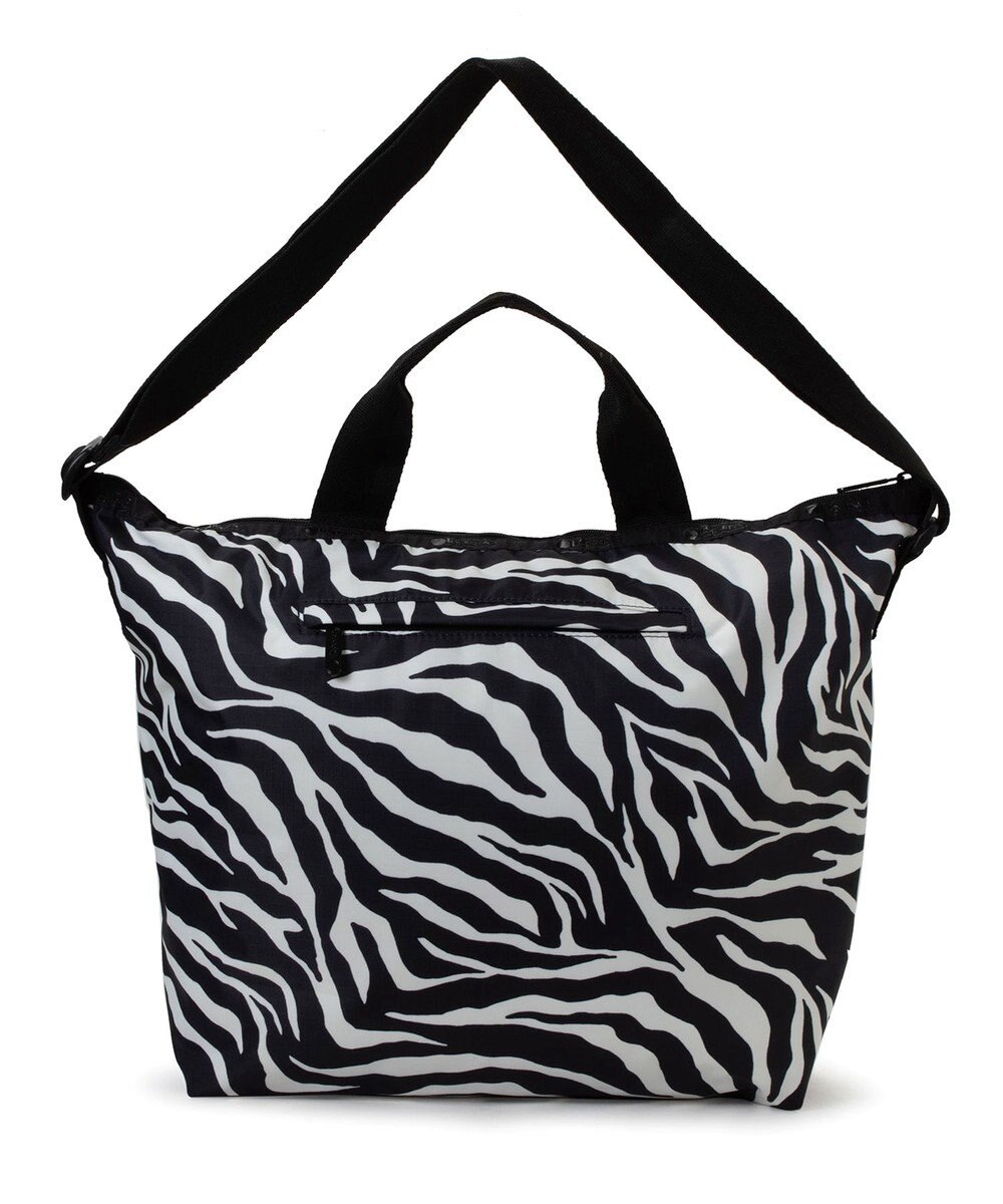 LeSportsac DELUXE EASY CARRY TOTE/クリームブラックゼブラ 