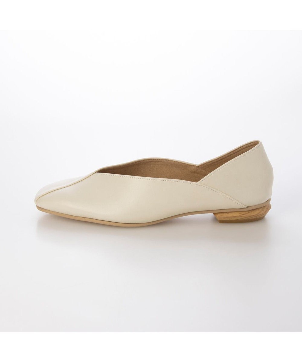 MODE ET JACOMO <carino>スクエアトゥフラットパンプス 