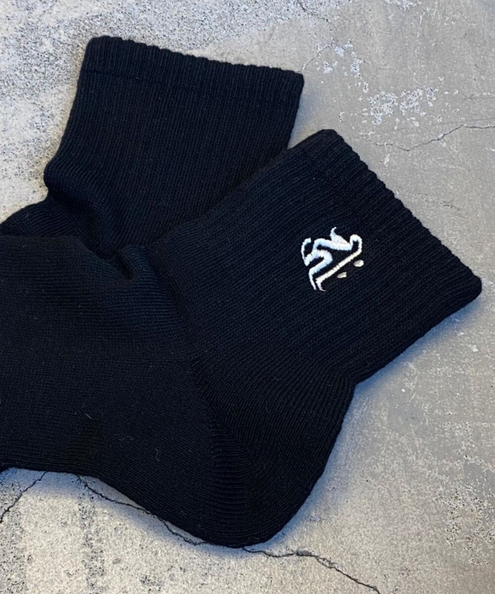 WEGO 刺繍パイルソックス（U） 