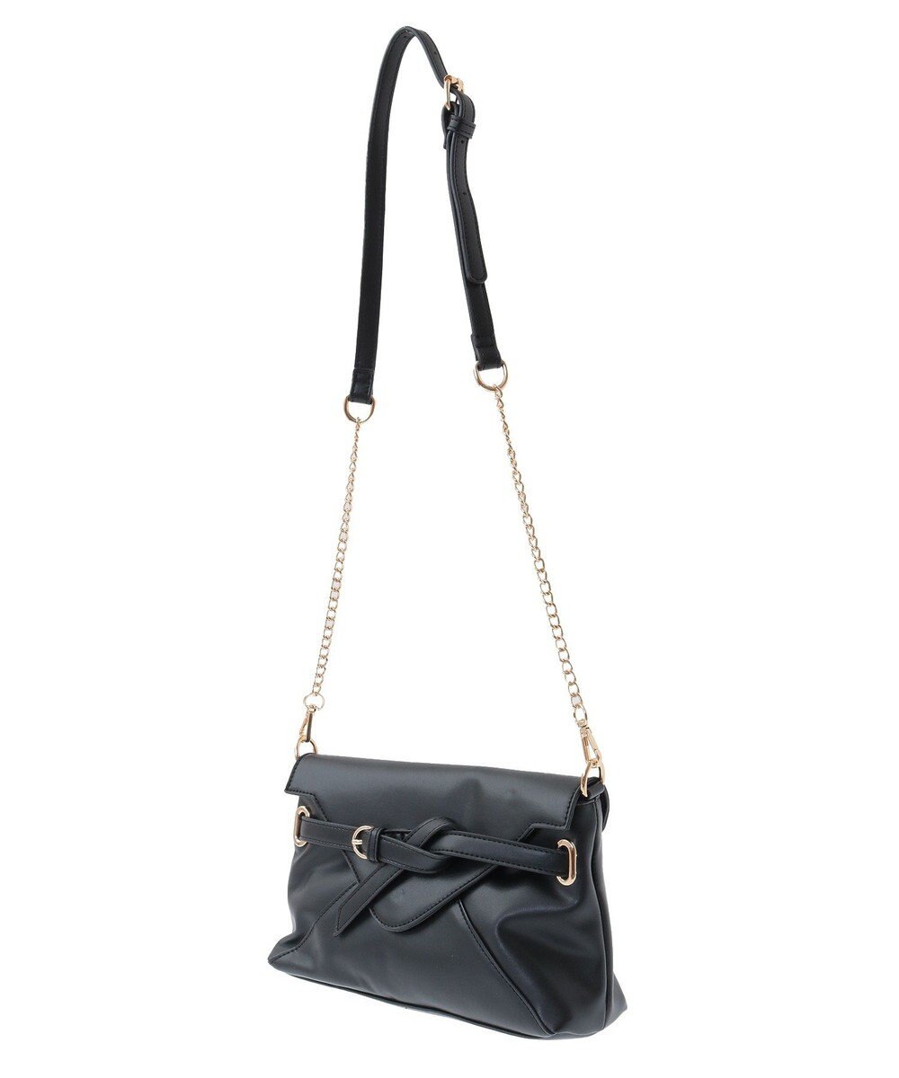 YECCA VECCA ベルトデザインチェーンバッグ 