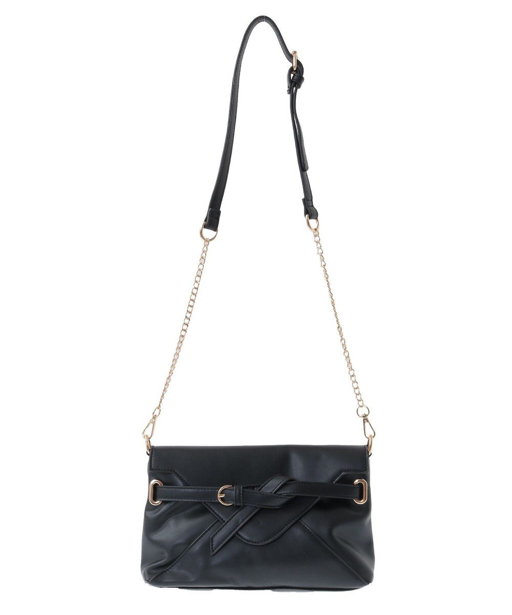 YECCA VECCA ベルトデザインチェーンバッグ 