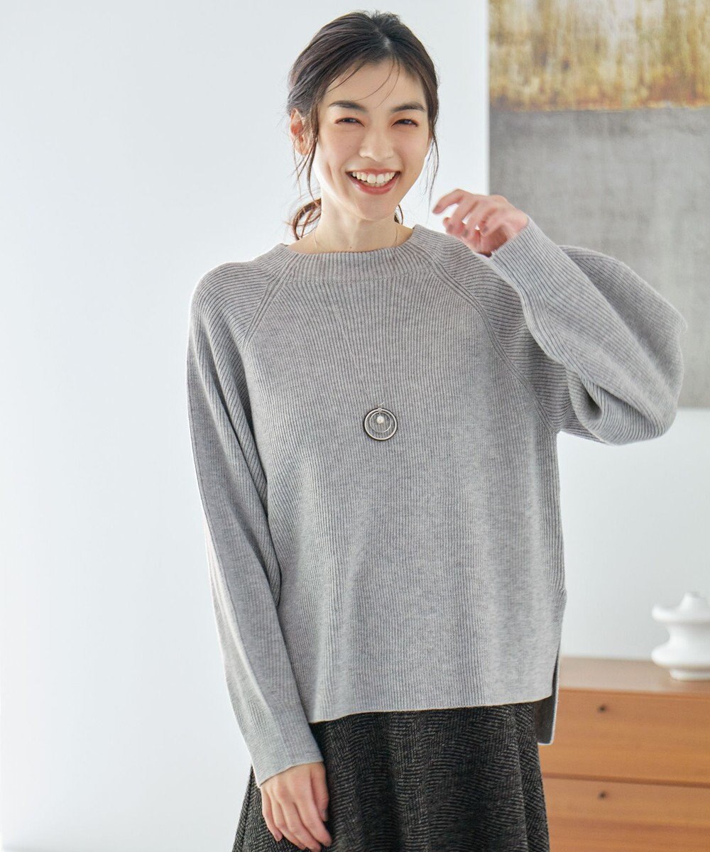 ANY ウールブレンドバルーンスリーブニット 