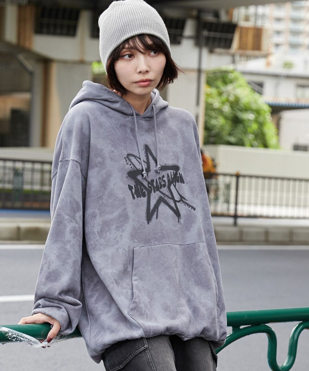 WEGO 【ユニセックス着用ITEM】スノーダイグラフィックビッグパーカー 