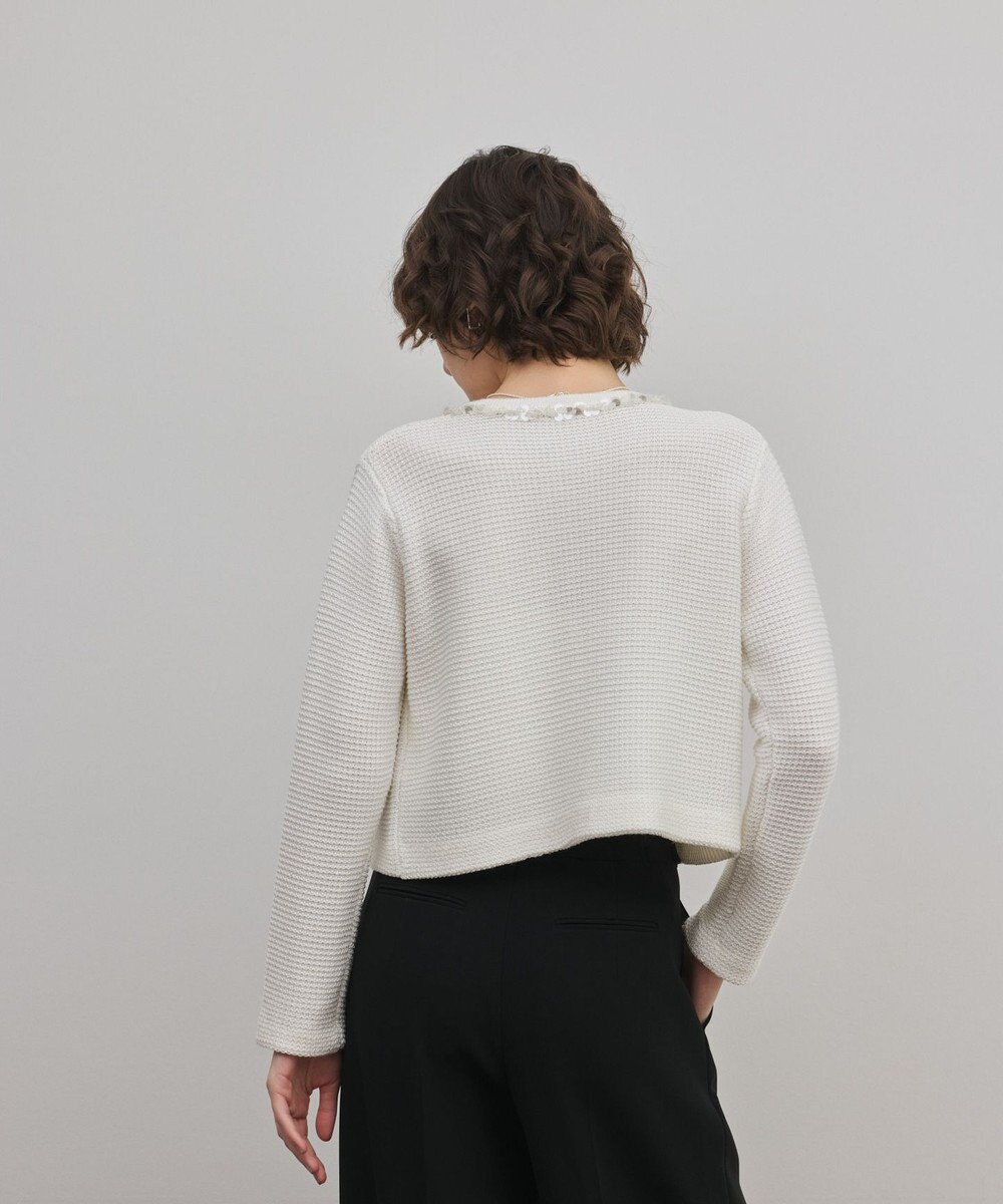 GRACE CONTINENTAL ブレードツイードニットジャケット 